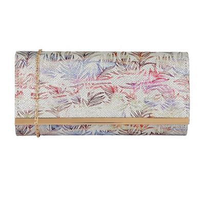 Silver 'Melise' matching clutch bag